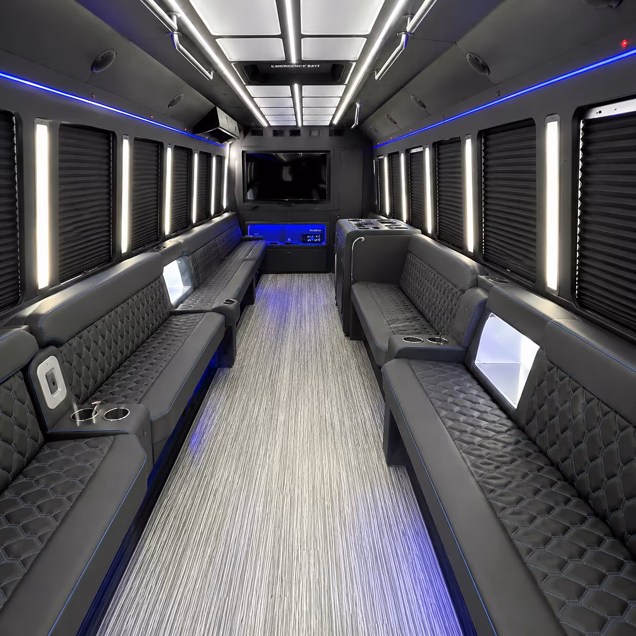 pearland party bus rentals inside