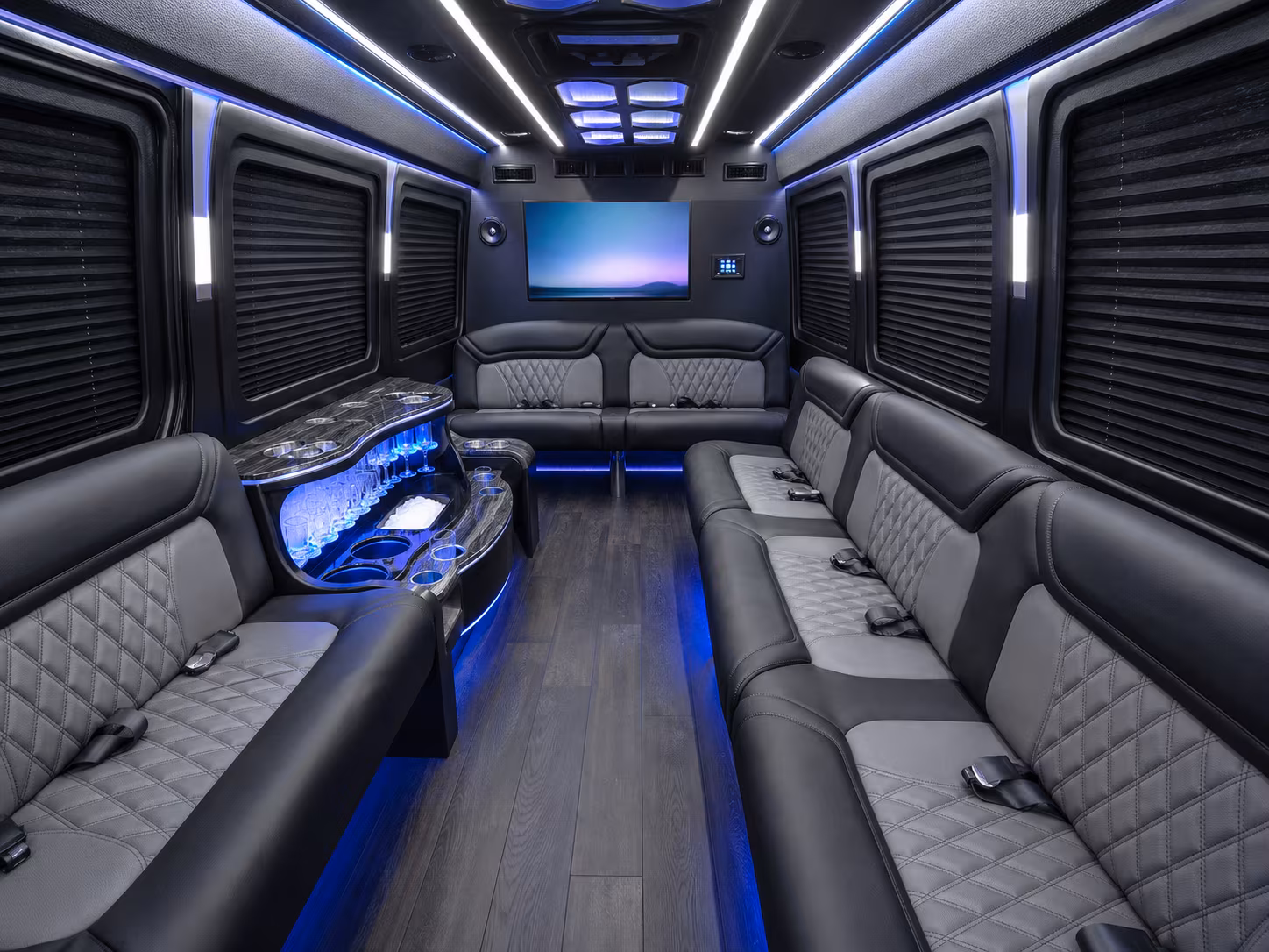 pearland private event transportation onboard seating